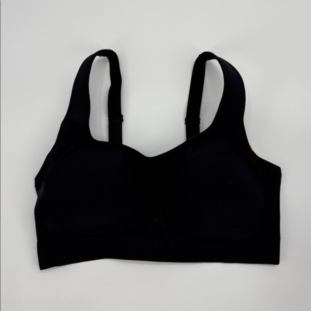 Shapermint Everyday Comfort Straps Wireless Shaping Bra Black L NWT small flaw